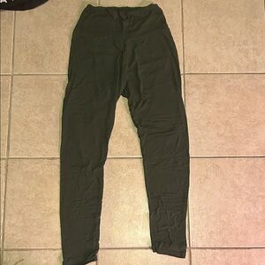 Dark Green High-Waisted Leggings